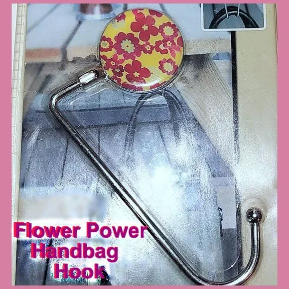 Flower Power Imported Handbag Hook - Picture 4 of 11